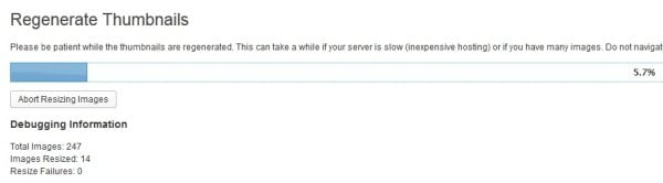 Regenerate thumbnail plugin