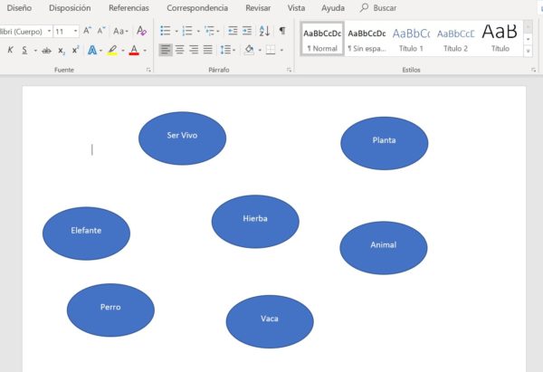 Mapa Conceptual en Word paso 4