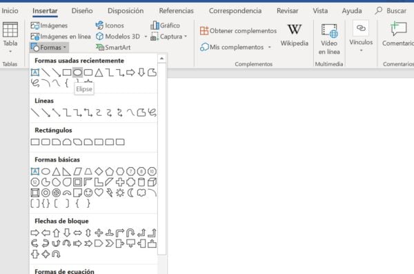 mapa conceptual en word paso 1