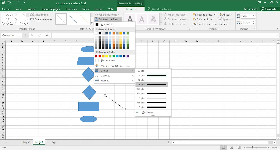 diagrama de flujo excel 2