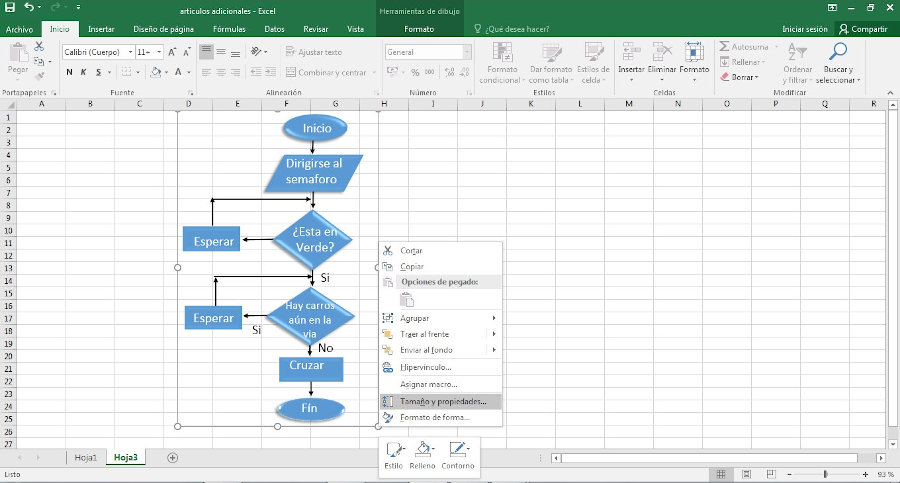 diagrama de flujo excel 7