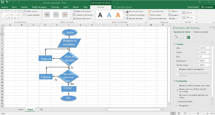 diagrama de flujo excel 8
