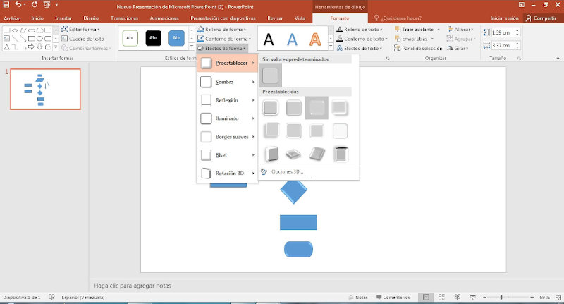 Comó hacer un diagrama de flujo en powerpoint, paso 4