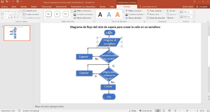 Comó hacer un diagrama de flujo en powerpoint, paso 6