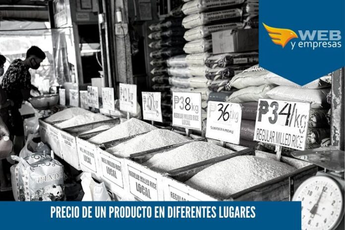 precio diferentes lugares