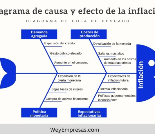 Diagrama de Causa y Efecto de la Inflación Diagrama de Causa y Efecto de la Inflación 1