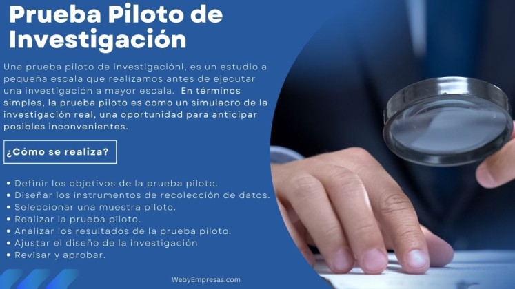 Prueba Piloto de Investigación: Qué es, Cómo se realiza, y Ejemplo