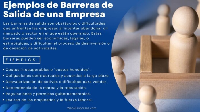 Ejemplos de Barreras de Salida de una Empresa Ejemplos de Barreras de Salida de una Empresa