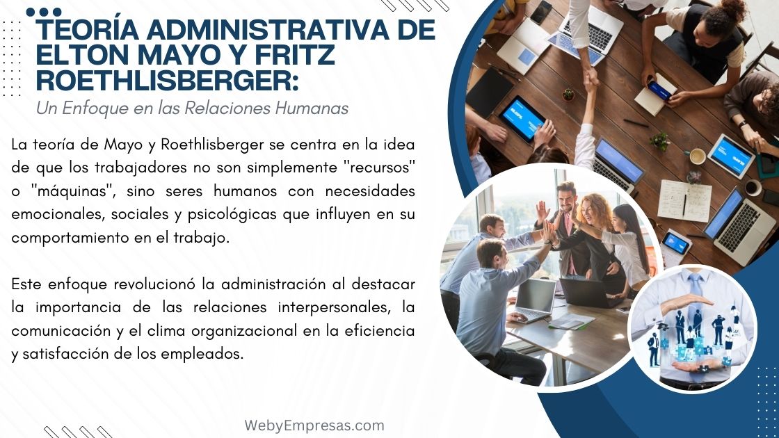 Teoría Administrativa de Elton Mayo y Fritz Roethlisberger