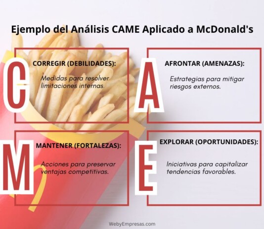 Ejemplo del Análisis CAME Aplicado a McDonald’s Ejemplo del Análisis CAME Aplicado a McDonald's 1