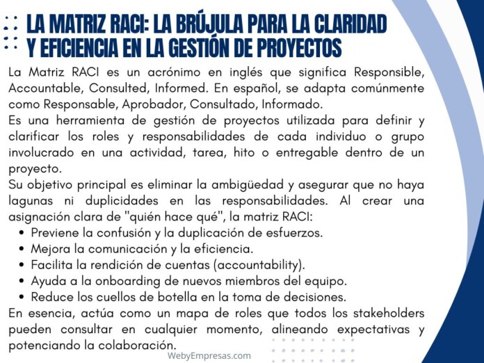 Matriz RACI Qué es, Caracterizaras, Como Funciona y Ejemplo