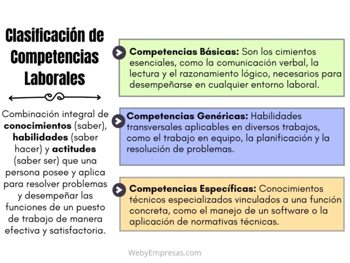 Clasificación de Competencias Laborales