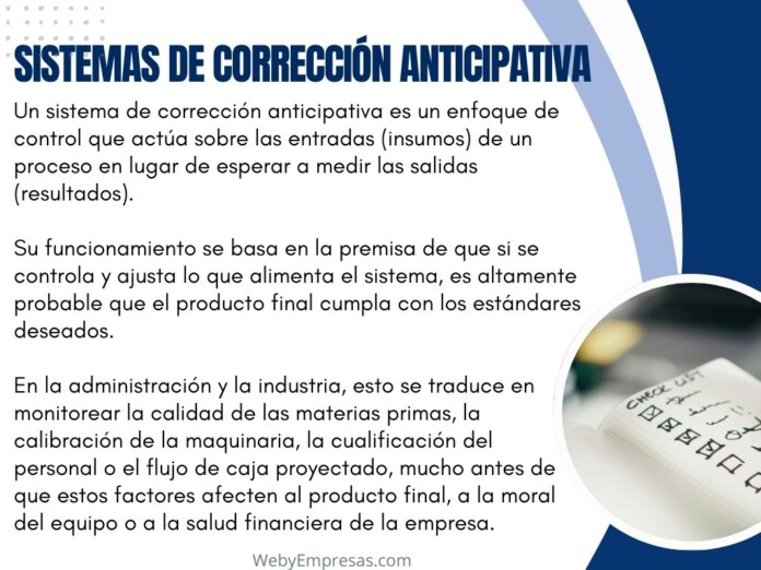 Sistemas de Corrección Anticipativa Qué es, Características y Ejemplos