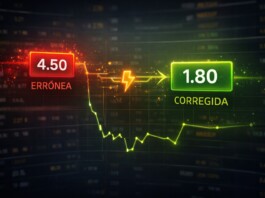 Cuando las cuotas parecen fuera de lugar Gráfico de cambios en las probabilidades de ganar