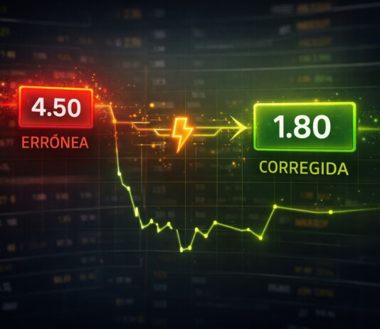 Cuando las cuotas parecen fuera de lugar Gráfico de cambios en las probabilidades de ganar