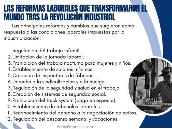 Las reformas laborales que transformaron el mundo tras la Revolución Industrial